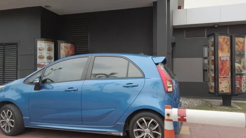 MCD DRIVE THRU 1 Stock Footage 123748481