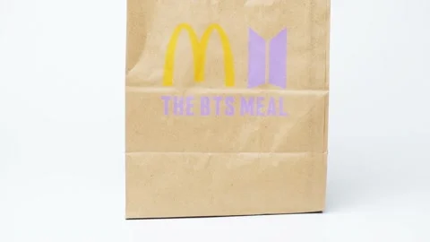 McDonald The BTS Army Meal Stock Footage 155316637