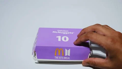 McDonald The BTS Army Meal Stock Footage 155316643