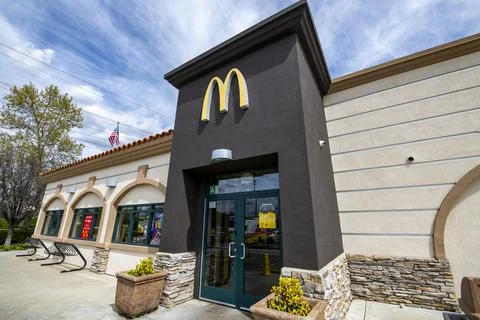 McDonald's Angle Closeup View Stock Photos