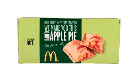Mcdonald's apple pie 库存照片