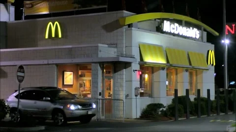 McDonalds drive thru 스톡 동영상 40649775