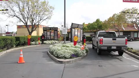 McDonalds Drivethru Stock Footage 1896386
