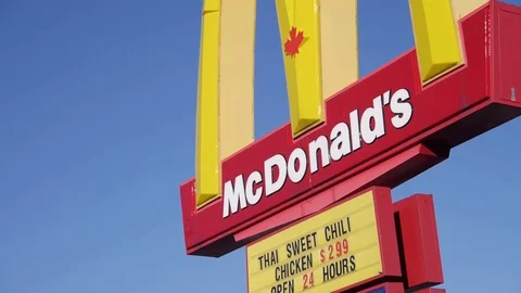 McDonald's logo Stock Footage 74070299