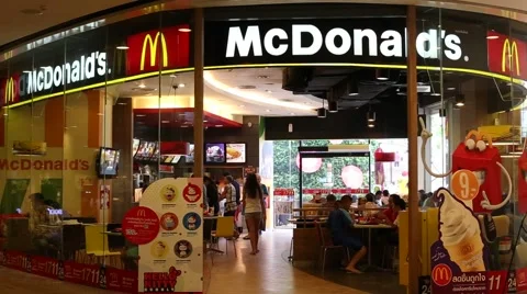 McDonald's restaurant in Central Festiva... | Stock Video | Pond5