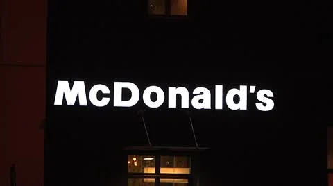 McDonald's sign Stock Footage 8990713
