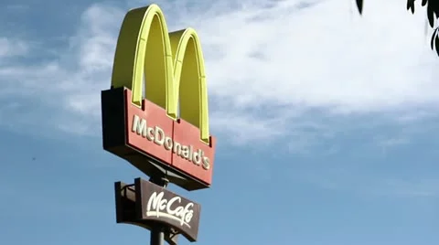 McDonald's sign Stock Footage 20461736