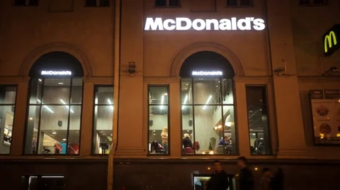 McDonald's Time Lapse Stock Footage 41395716