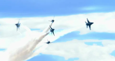 McDonnell Douglas F 15 Eagle Twin Engine All Weather Tactical Fighter Aircrafts 動画素材 252118433