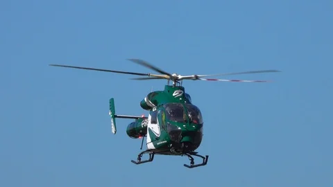 McDonnell Douglas MD902 Explorer Air Ambulance Helicopter Stock Footage 126605697