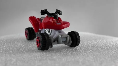 McD's 2012 Diecast Hot Wheels Matchbox Mattel type revolving display stand 4K Stock Footage 313457433