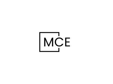 MCE letter initial logo design vector illustration Stock Illustration