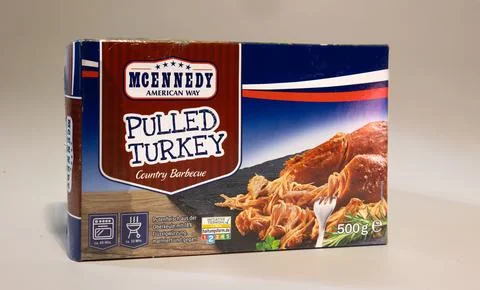 Mcennedy American Way Pulled Turkey from the turkey thigh Stock Photos