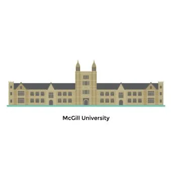 McGill University Vector Stock Illustration