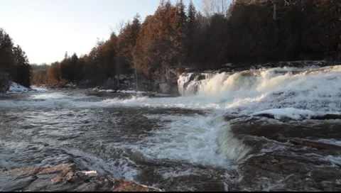  McGowan Falls ,spring Stock Footage 2205708