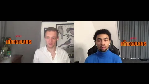 McKell David, Jojo Macari talking about movie 'The Irregulars Season 1' - 2021 Video stock 154360681