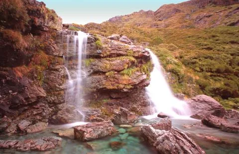 Mckenzie waterfall NZ Stockfoto's