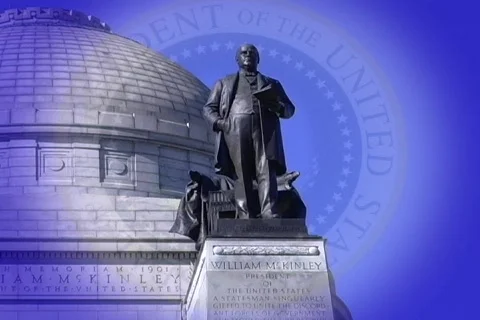 McKinley Monument StatueEFX Video stock 494714