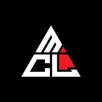 MCL triangle letter logo design with triangle shape. MCL triangle logo desi.. Stock Illustration