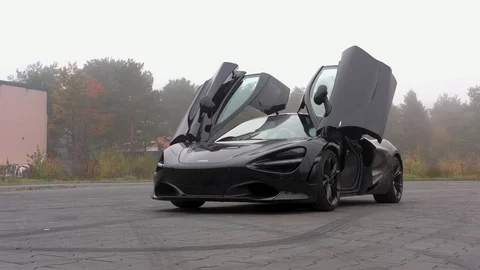 Mclaren  speedtail car-presentation Stock Footage 119145571