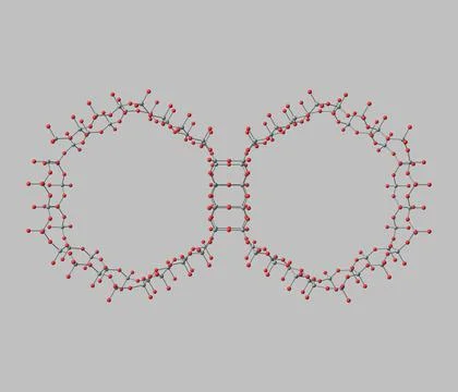 MCM-41 molecule isolated on grey Stock Illustration