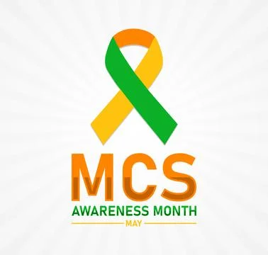 MCS Awareness Month May Illustrazione stock
