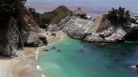 McWay Falls 1080 Stock Footage 27756918