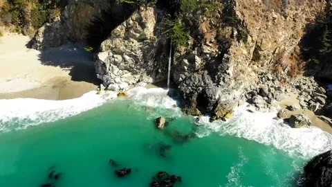 MCWAY FALLS DRONE HYPERLAPSE Stock Footage 231255350