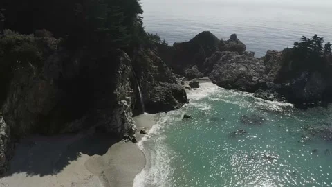 MCWAY FALLS DRONE PUSH IN Stock Footage 231255439