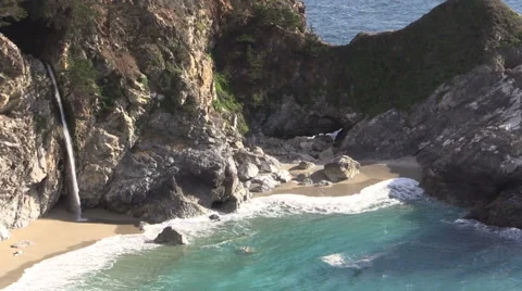 McWay Falls Landscape Vídeos de archivo 47623099