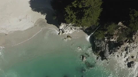 MCWAY FALLS OVERHEAD DRONE STATIC Stock Footage 231255447