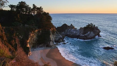 McWay Falls Timelapse 4k Stock Footage 116793652