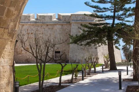 Mdina Ditch Gardens Stock Photos