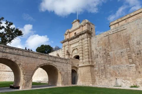 Mdina Gate, Malta Stock Photos