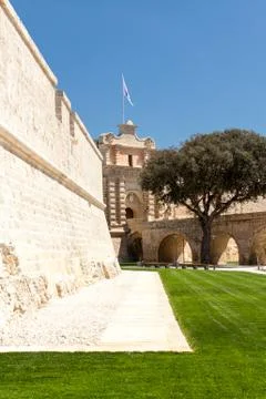 Mdina Gate Stock Photos