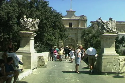 Mdina People Stock-Footage 818915