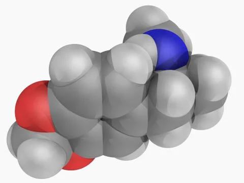 Mdma drug molecule Illustrazione stock
