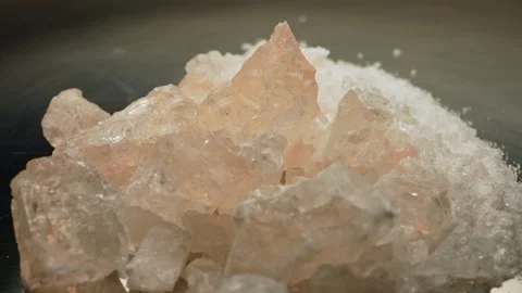 MDMA Ecstasy or molly in form of crystals or rocks, drug is enhances feelin.. Stock Footage 321612359