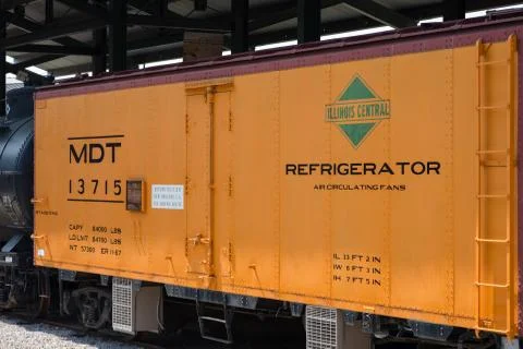 MDT IC No.13715 Merchants Dispatch Transportation Illinois Central Railroad Stock Photos