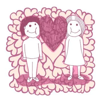 Me and you Illustrazione stock