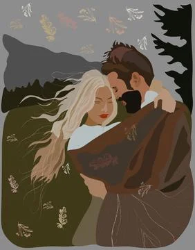 Me and you Stock Illustration