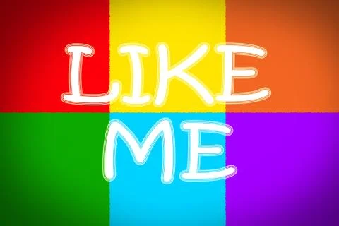 Like me concept Stock Illustration