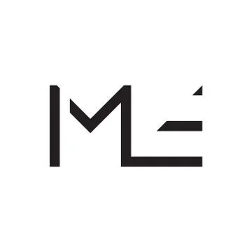 Me initial letter vector logo icon Stock-Illustration