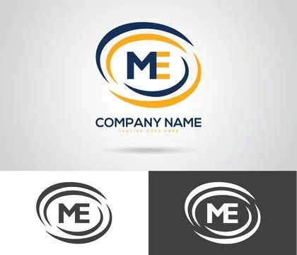 ME letter Logo Vector Template Abstract Stock Illustration