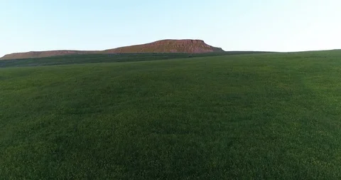 Meadow and mountain Stock Footage 87037769