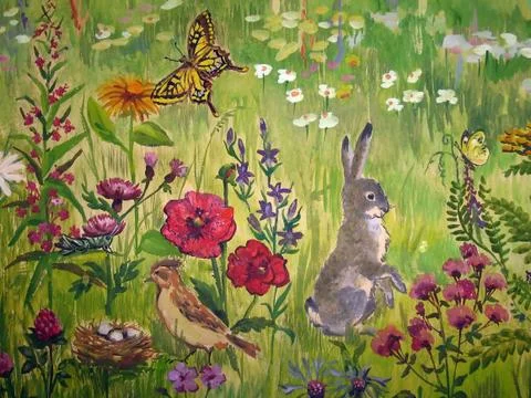 Meadow animals Stock Photos