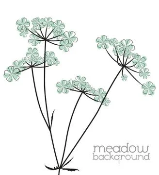 Meadow flowers Stock Illustration