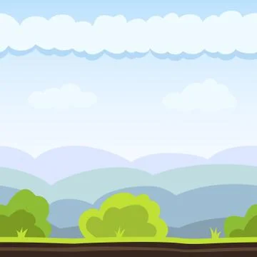 Meadow Game Background Illustration