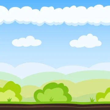 Meadow Game Background Ilustración de archivo