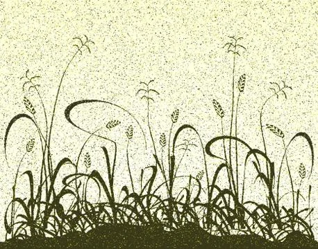 Meadow grunge Stock Illustration